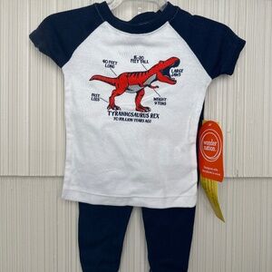 NWT 12m T-Rex Matching Shirt and Pants